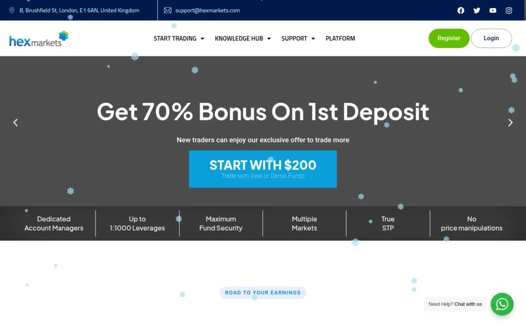 Главная страница hexmarkets.com — обзор сайта, отзывы клиентов и информация о возможных рисках и мошенничестве