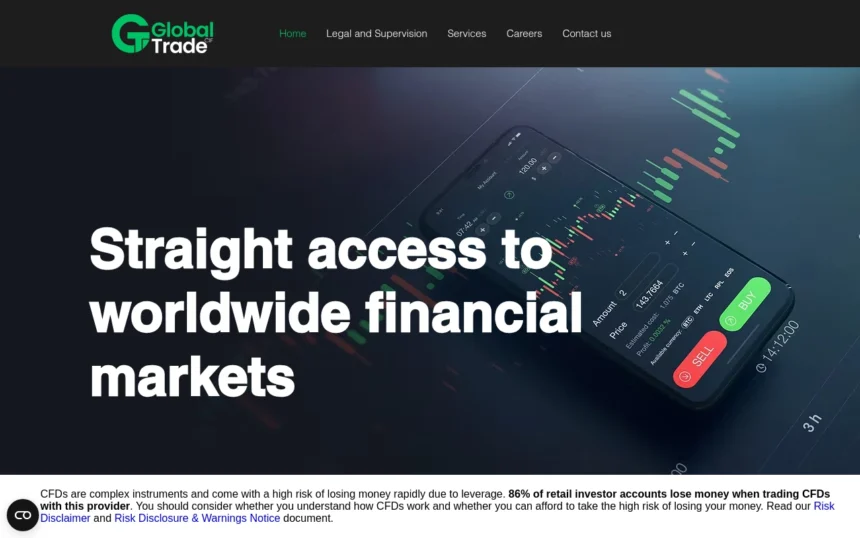 Главная страница globaltradecif.com — обзор сайта, отзывы клиентов и информация о возможных рисках и мошенничестве