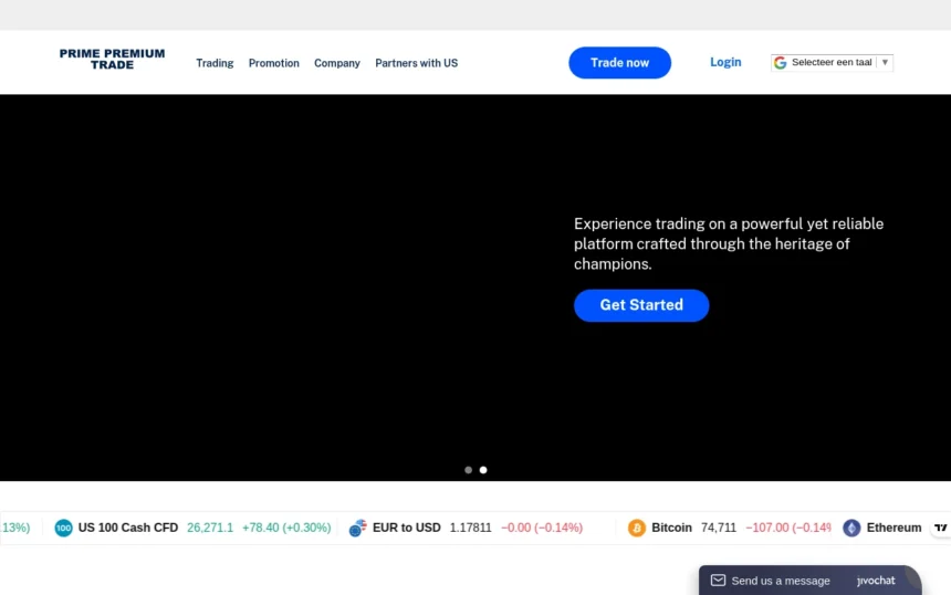 Главная страница primepremiumtrades.com — обзор сайта, отзывы клиентов и информация о возможных рисках и мошенничестве