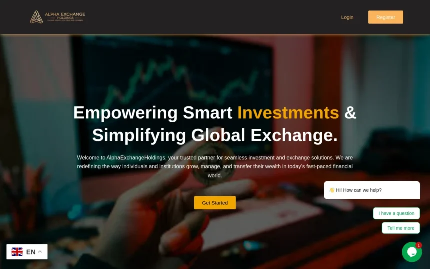 обзор сайта alphaexhangeholdings.com с отзывами пользователей