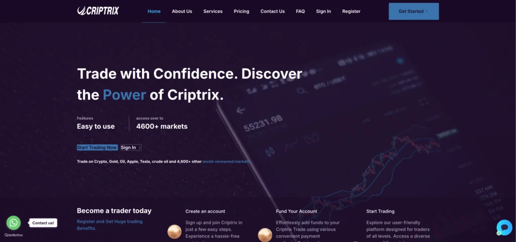обзор сайта criptrix.com, отзывы пользователей, официальный сайт и интерфейс платформы
