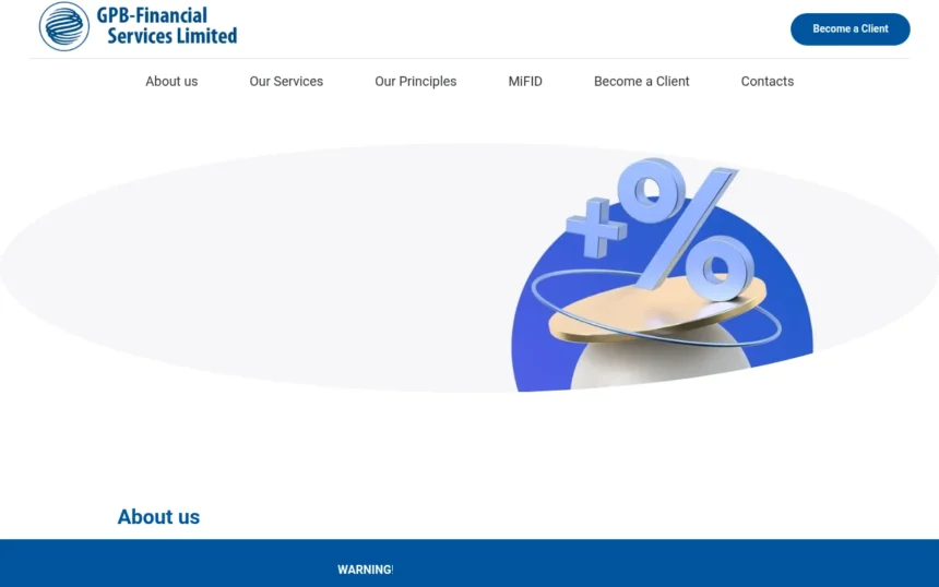 Главная страница gpbfs.com.cy — обзор сайта, отзывы клиентов и информация о возможных рисках и мошенничестве