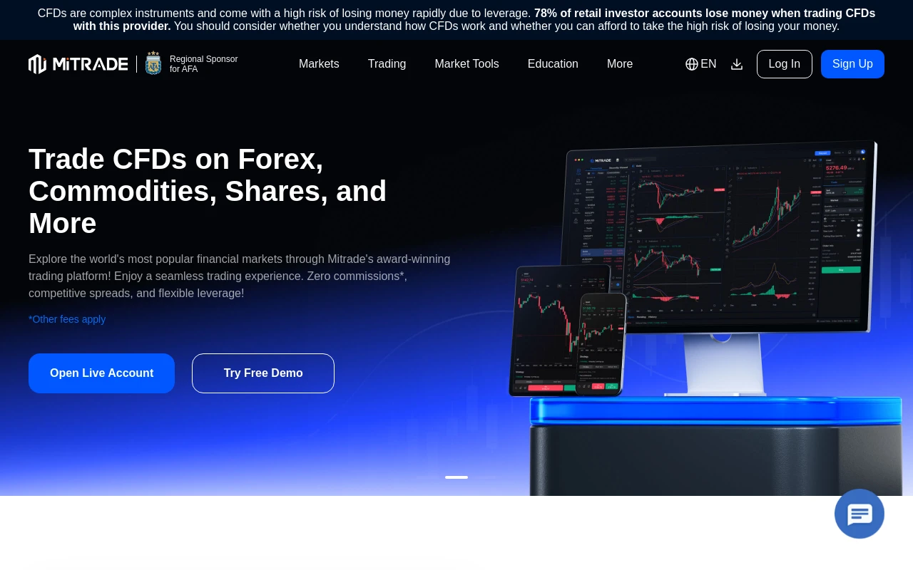 обзор сайта mitrade.com с отзывами пользователей