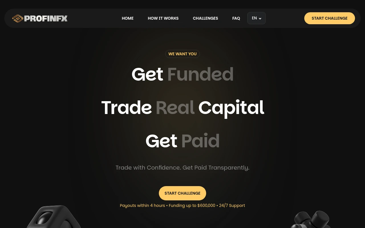 обзор сайта profinfxglobal.com с отзывами пользователей