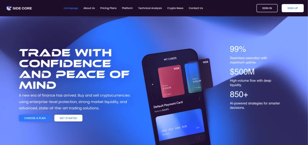 обзор сайта sidecore.co, отзывы пользователей, официальный сайт