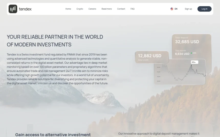 обзор сайта tendex.capital с отзывами пользователей на официальном сайте