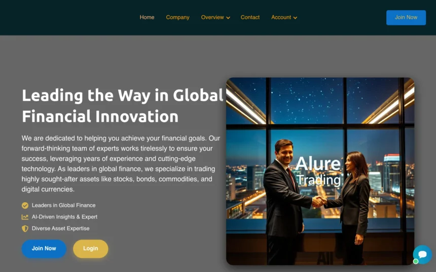 Aluretrading.com — фейковая торговая платформа, скрывающая мошенничество.