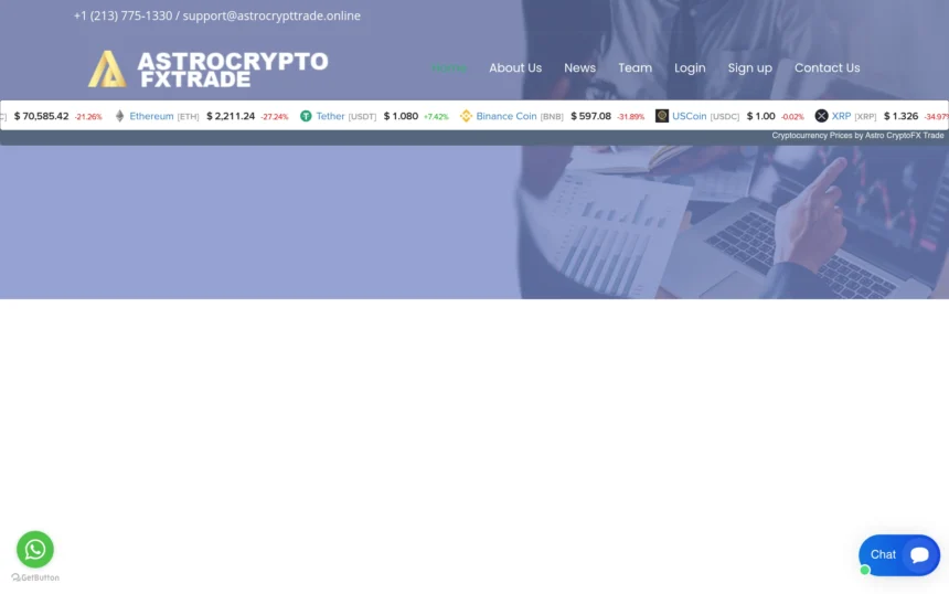 Astrocrypttrade.online — сайт брокера с признаками мошенничества, отзывы и обзор."