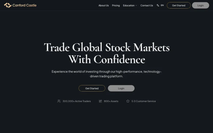 Главная страница canfordcastle.com — отзывы, обзор брокера и как вернуть средства
