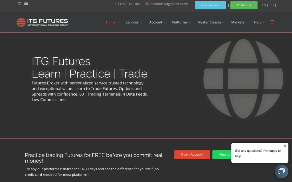 ITG-Futures.com — фейковая торговая платформа, скрывающая мошеннические схемы.