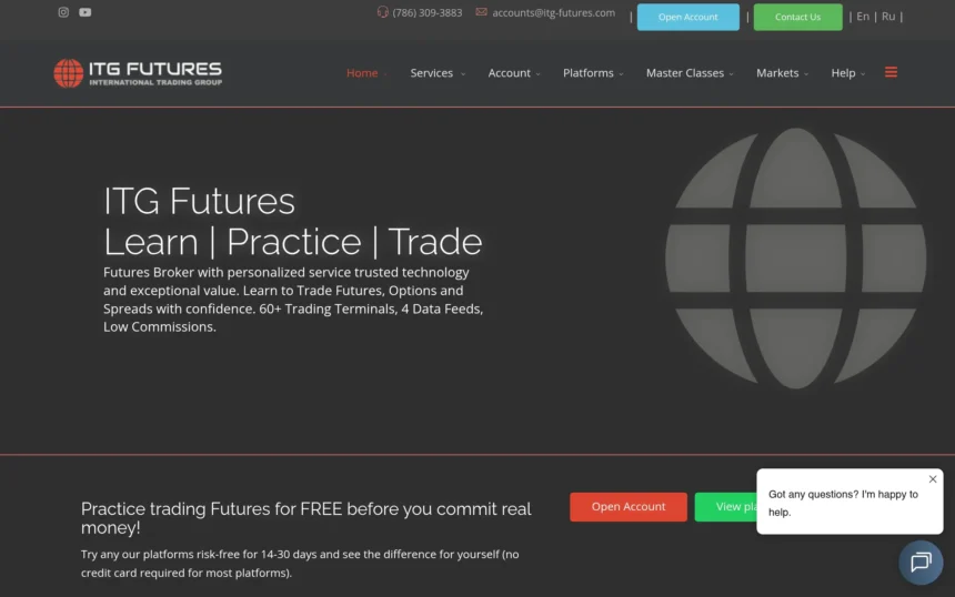 ITG-Futures.com — фейковая торговая платформа, скрывающая мошеннические схемы.