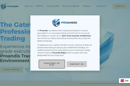 Главная страница proandis.com — отзывы, обзор брокера и как вернуть средства