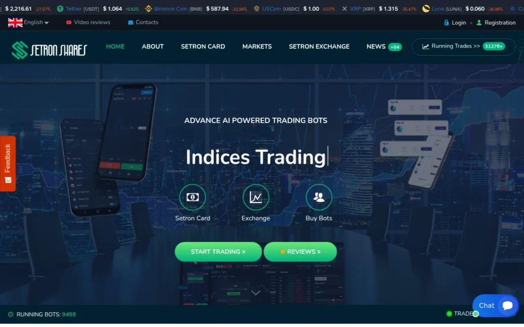 Setronshares.com — сайт мошеннического брокера, с подозрительными схемами торговли.
