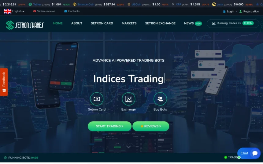 Setronshares.com — сайт мошеннического брокера, с подозрительными схемами торговли.