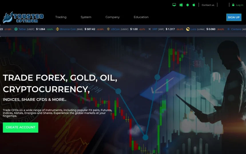 Trustedoptimum.com — мошенническая инвестиционная платформа с опасными схемами.