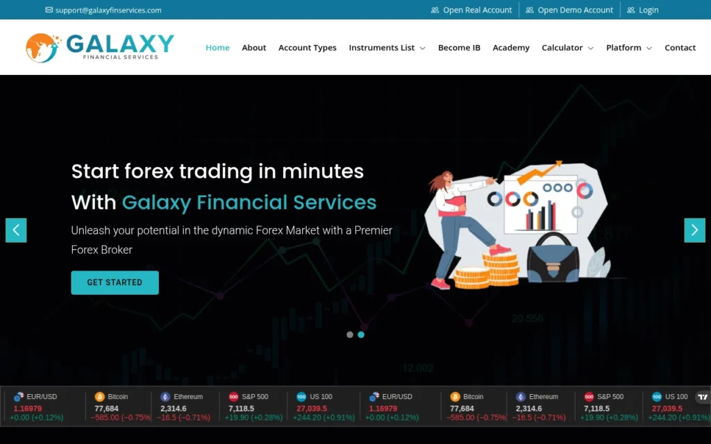 Обзор брокера galaxyfinservices.com - анализ отзывов и проблем с выводом средств