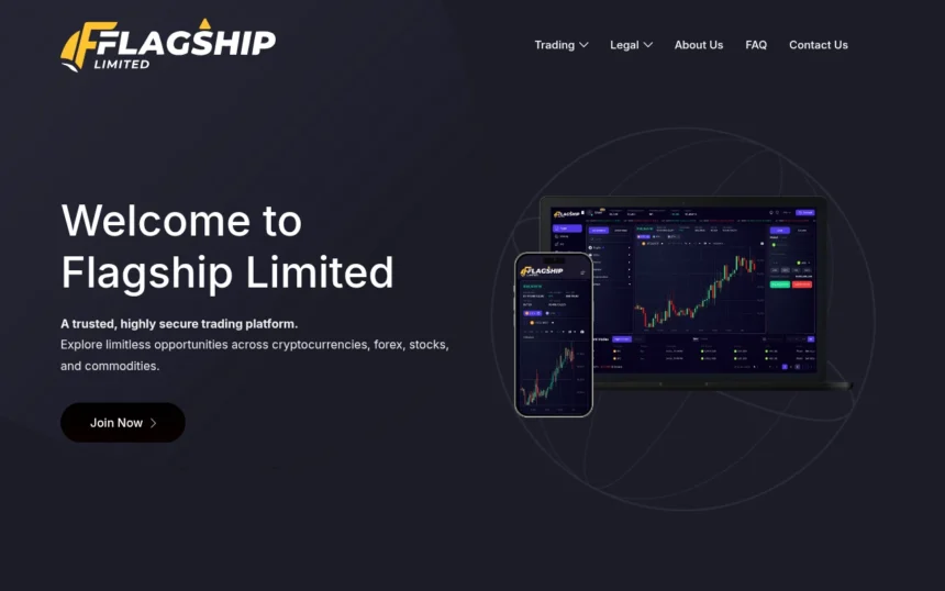 скриншот главной страницы flagshiplimited.com обзор сайта